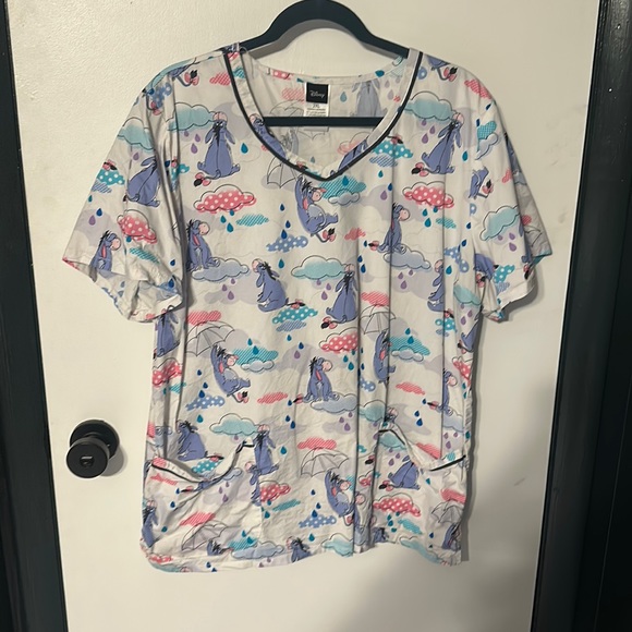 Disney EUC eeyore scrub top - Picture 1 of 3